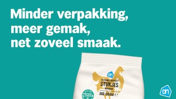 Albert Heijn bespaart 200 duizend kilo plastic met nieuwe kipverpakking